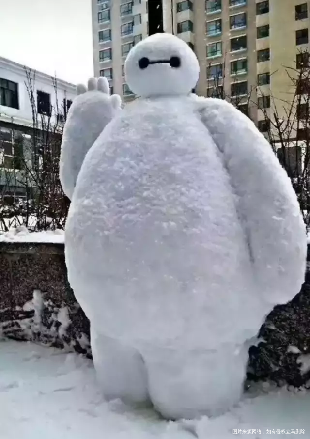 大白雪人大家看看像不像