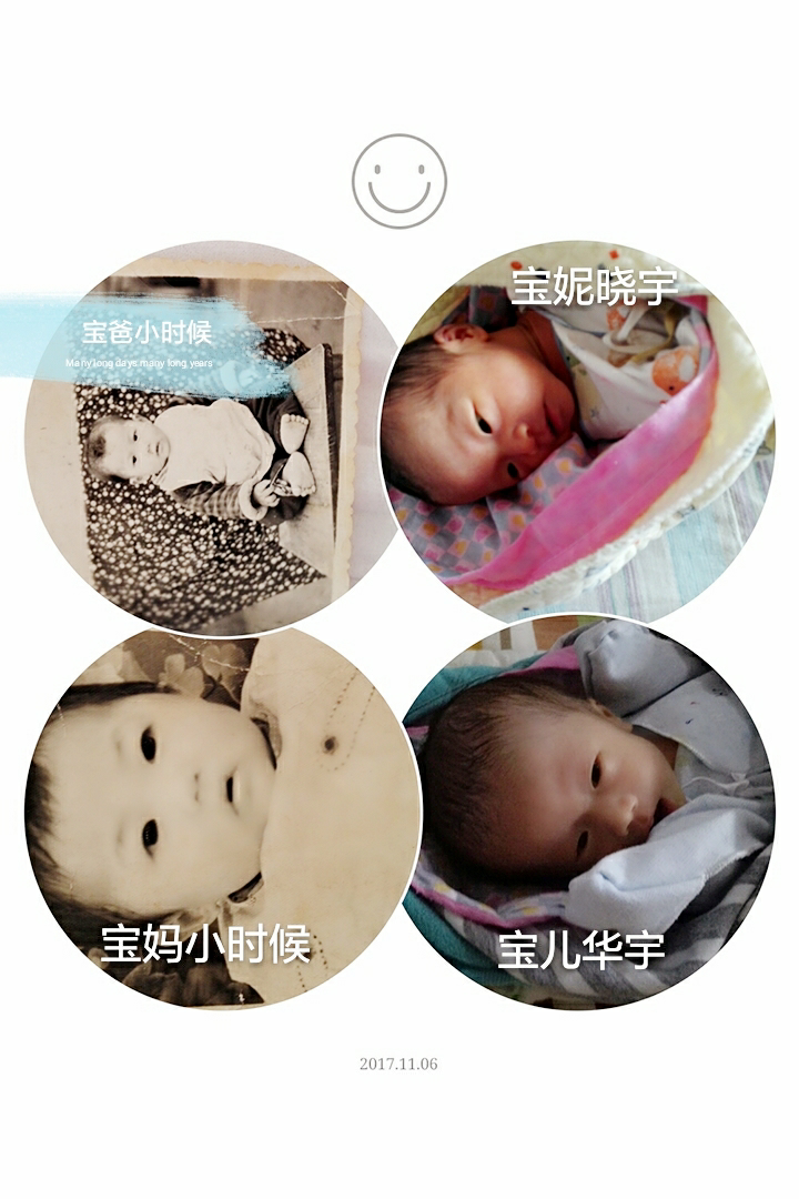 宝宝们出生十七天了,真心好累!看看谁像宝爸多一点