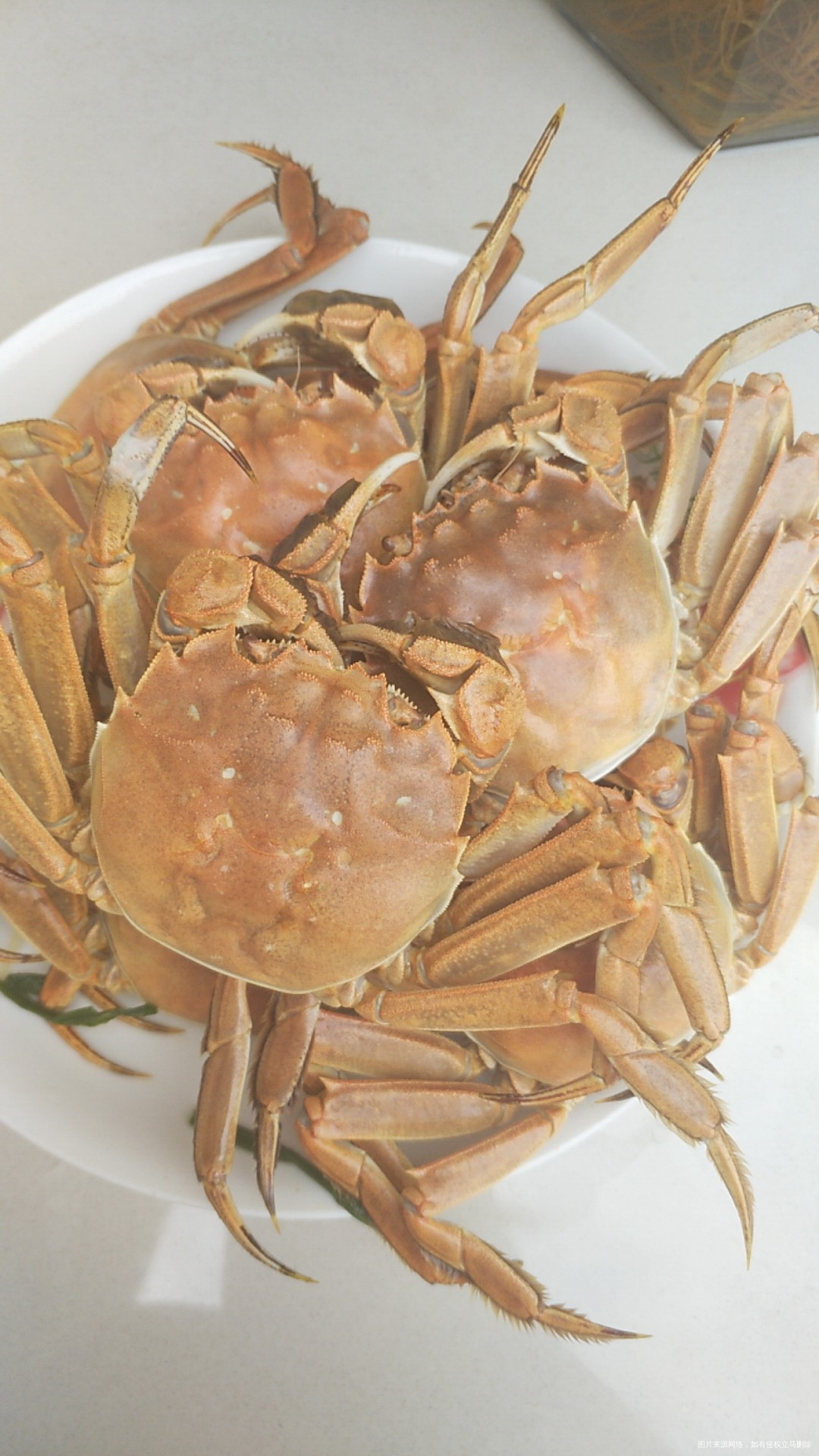 买了螃蟹煮吃,不过蟹黄不怎么多