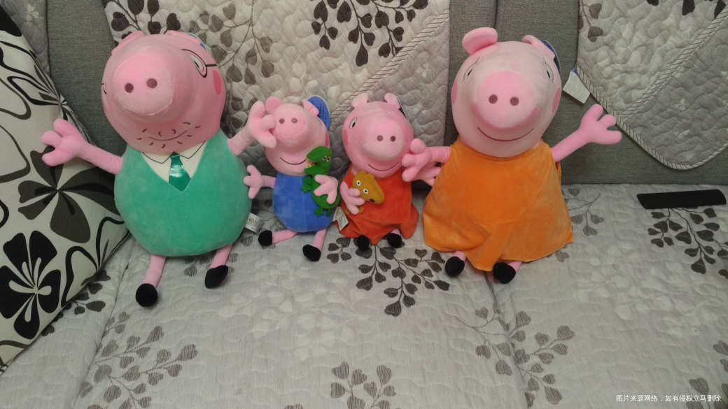 给娃买的佩奇,一家六口缺了两口