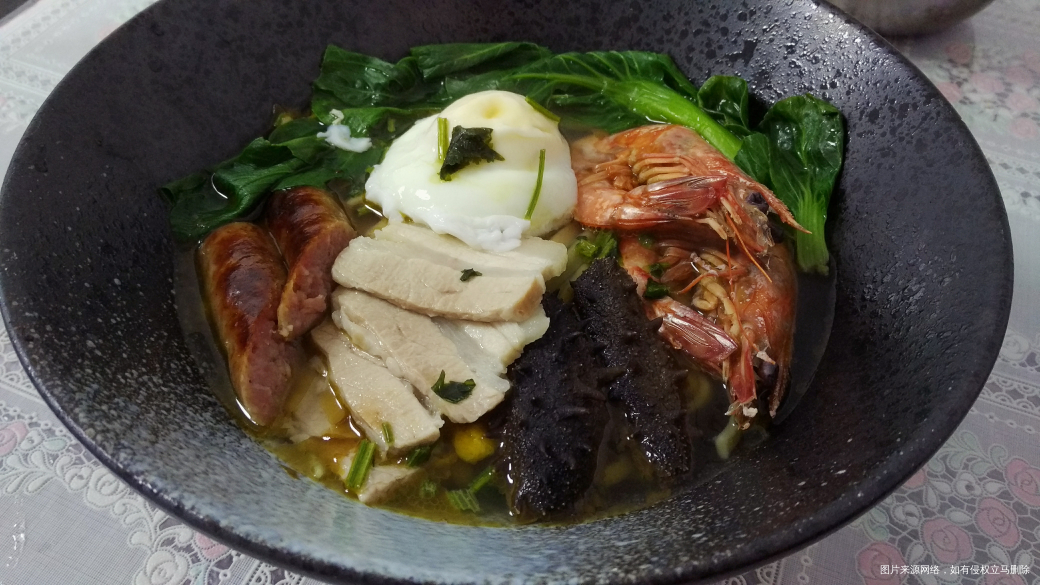 早上给老公做的生日面