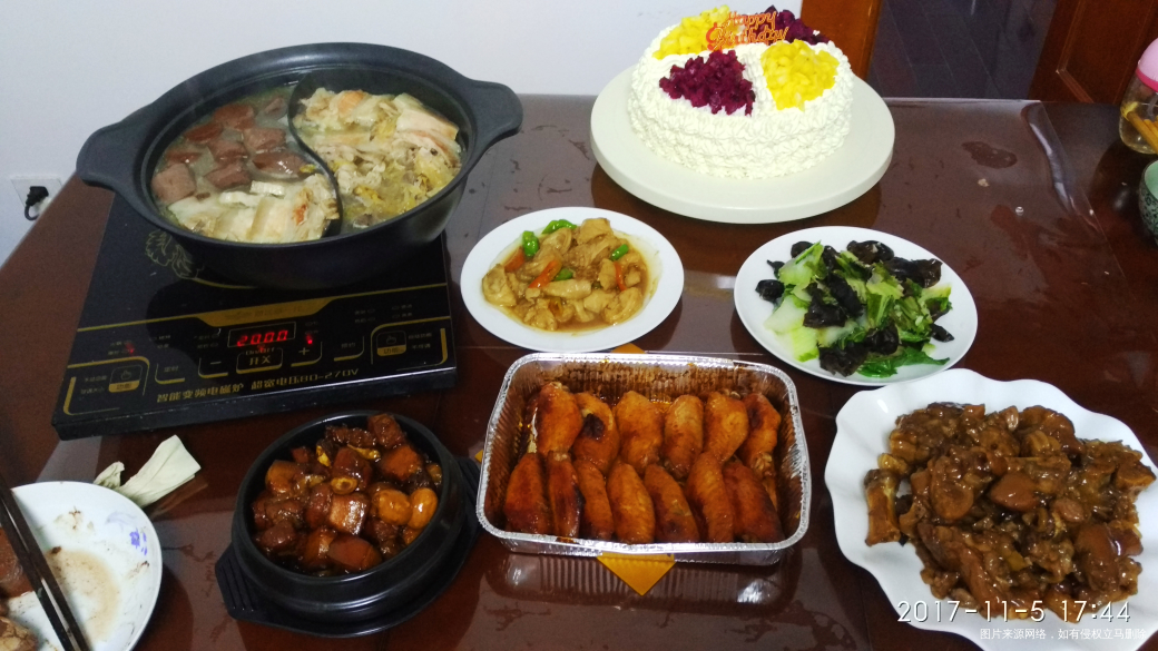 忙碌的一天,好多好多吃的