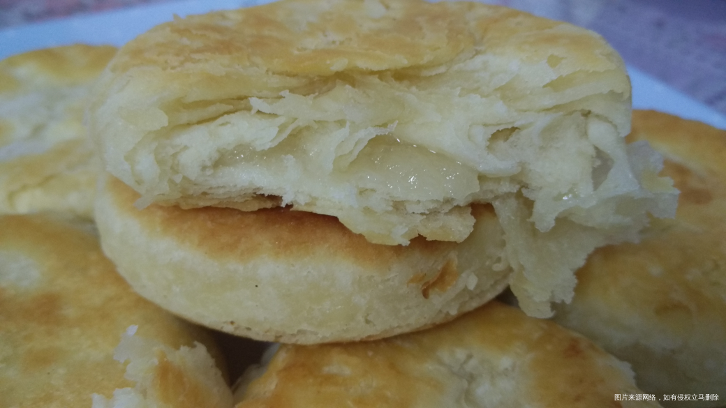 今天们晚饭,油酥小糖饼