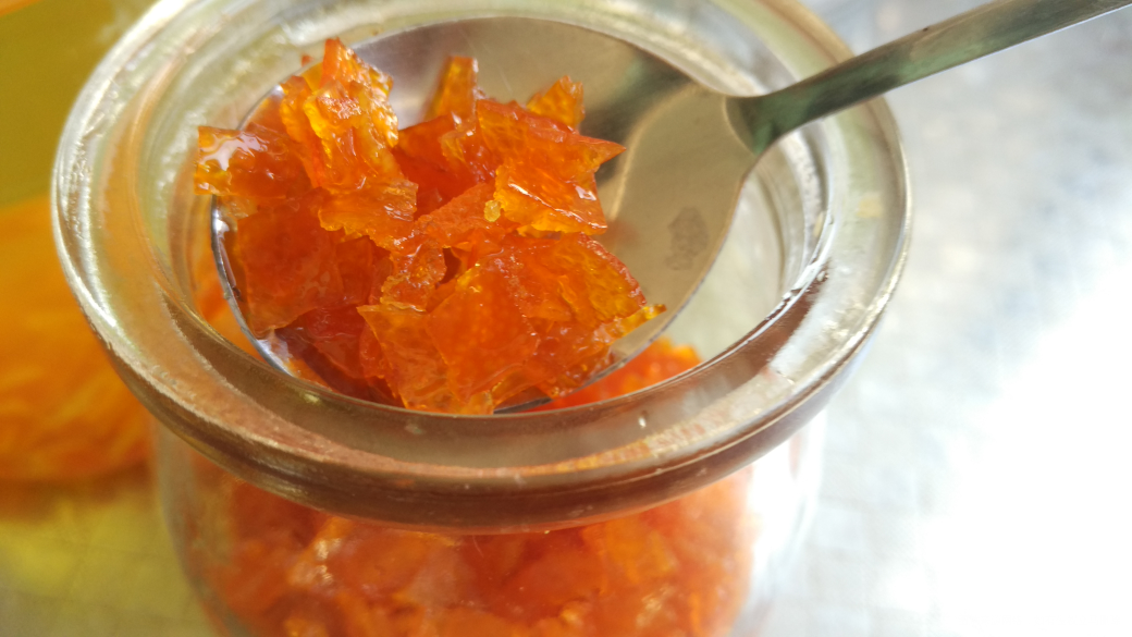 废物利用了一下,糖渍橙皮丁