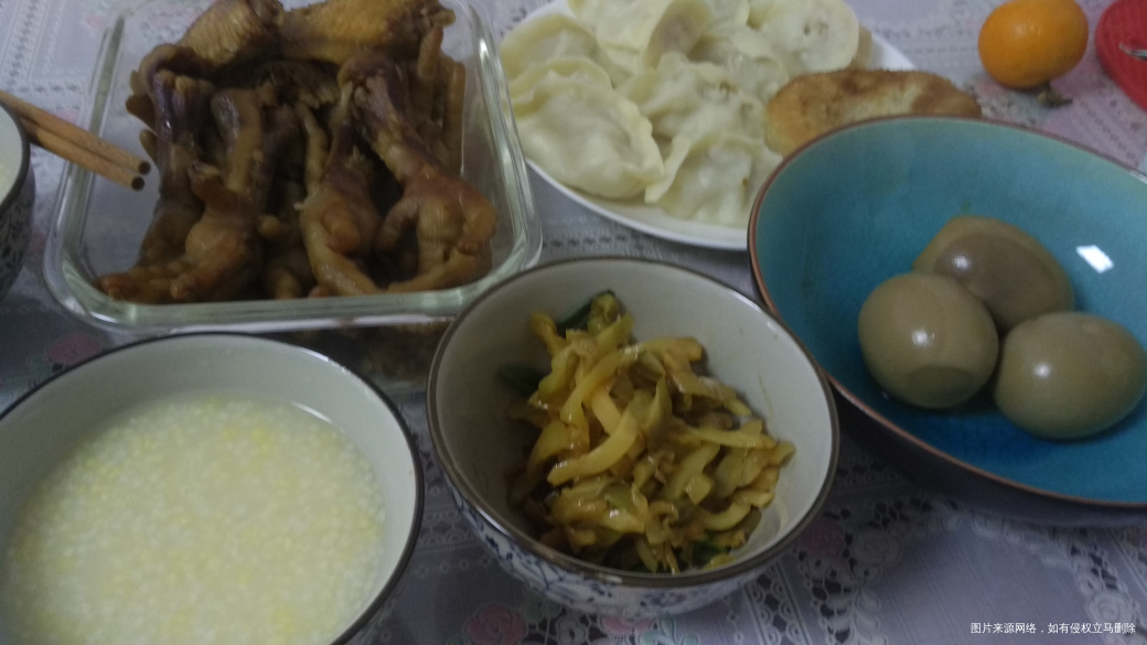 丰富的早饭,哪个都好吃