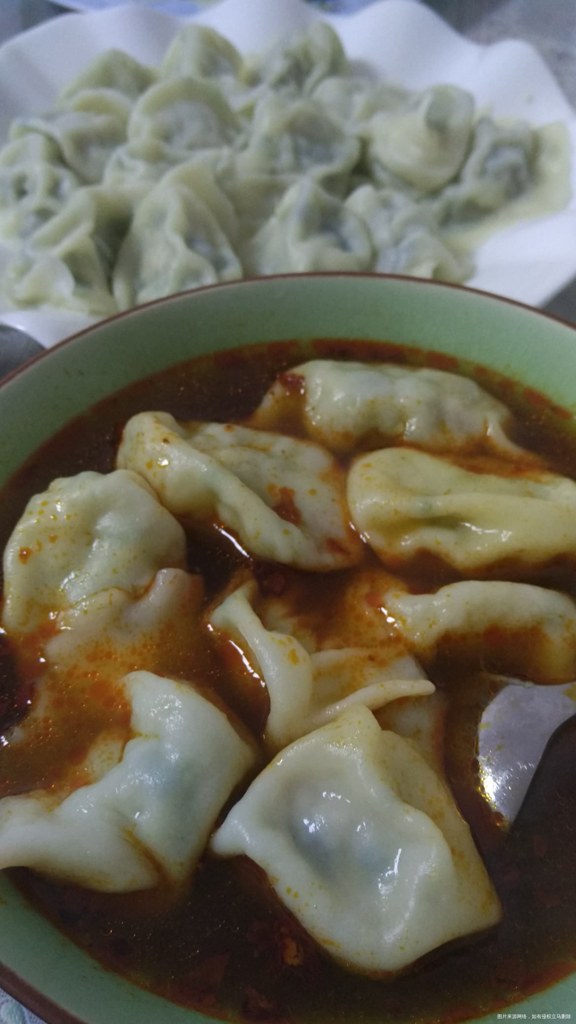 今天的晚饭,三鲜水煮饺