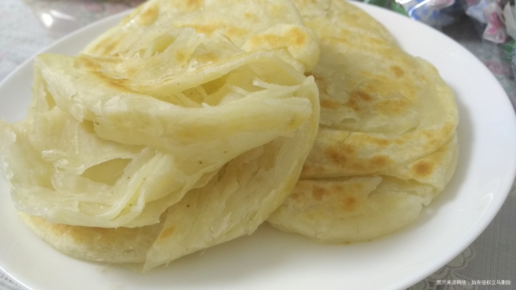 早饭已吃完,椒盐饼白粥