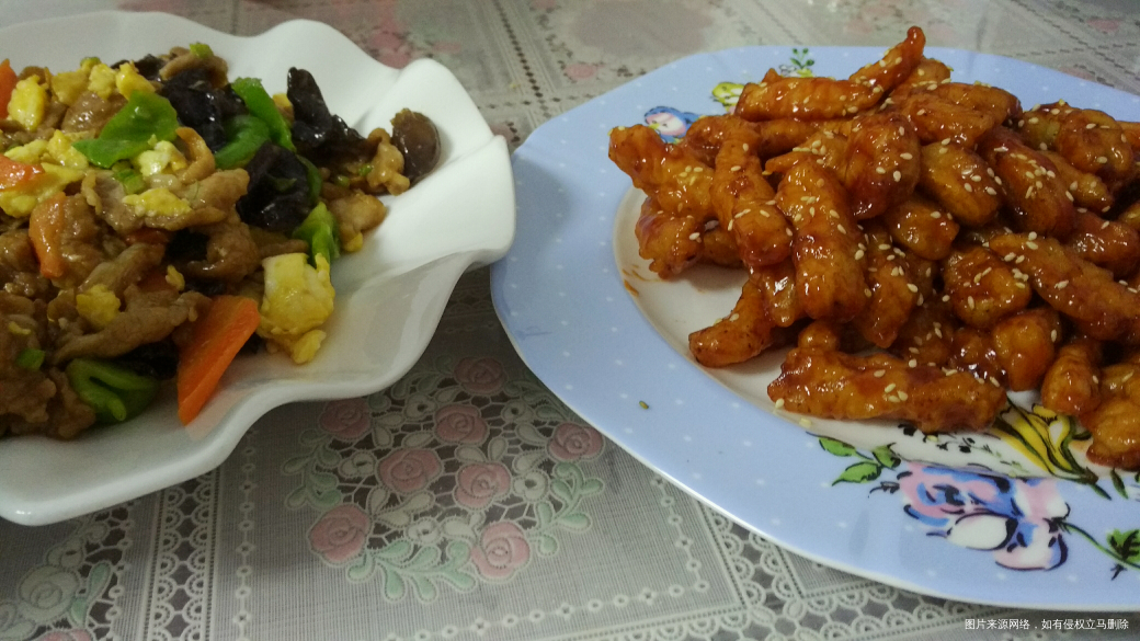 今天的晚饭,糖醋里脊和