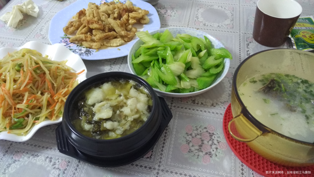 大年初一的晚饭,吃吃吃