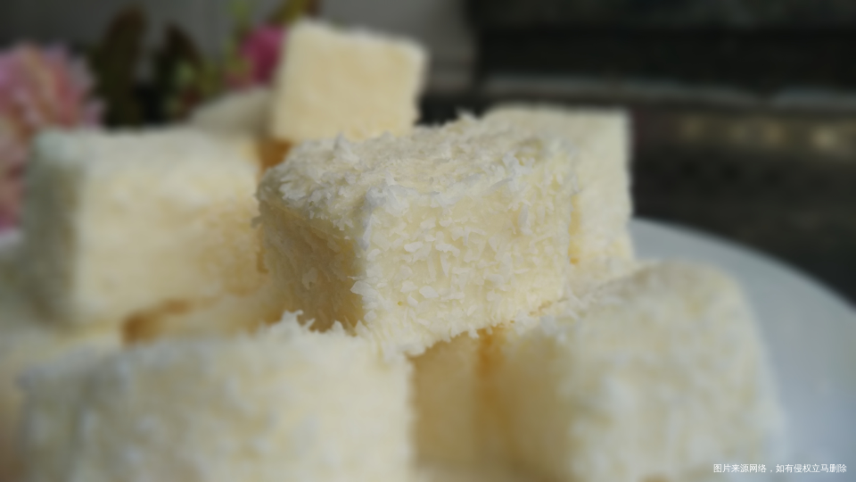 椰蓉牛奶小方,消灭淡奶油