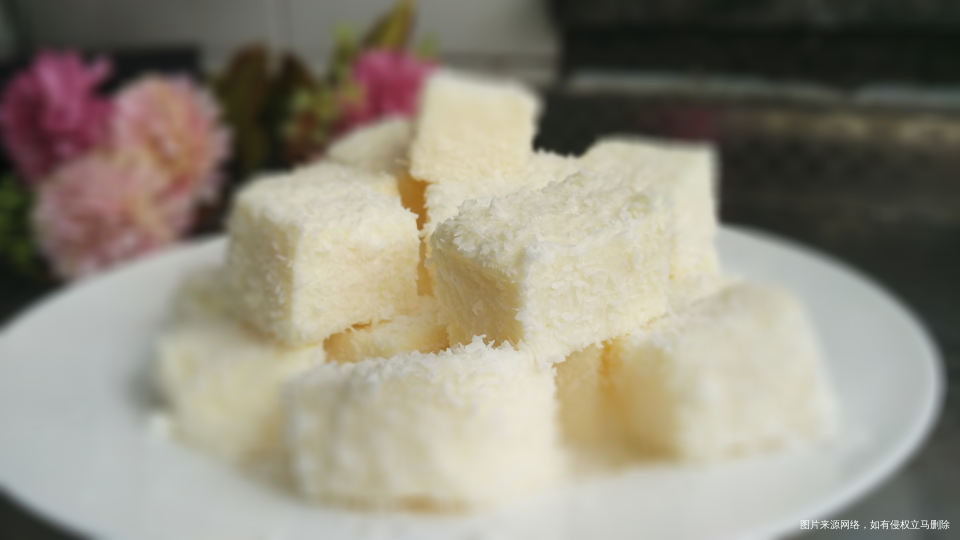 椰蓉牛奶小方,消灭淡奶油