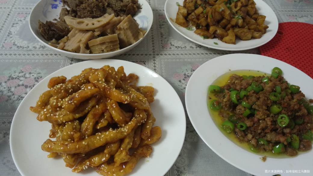 今天的晚饭,糖醋里脊,糖醋