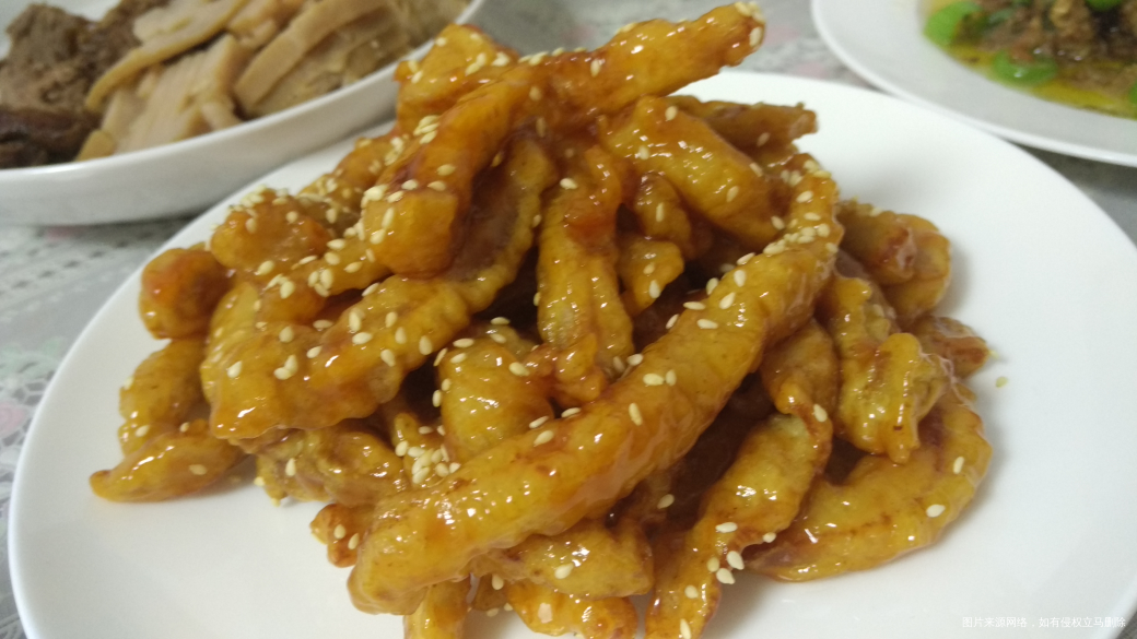 今天的晚饭,糖醋里脊,糖醋