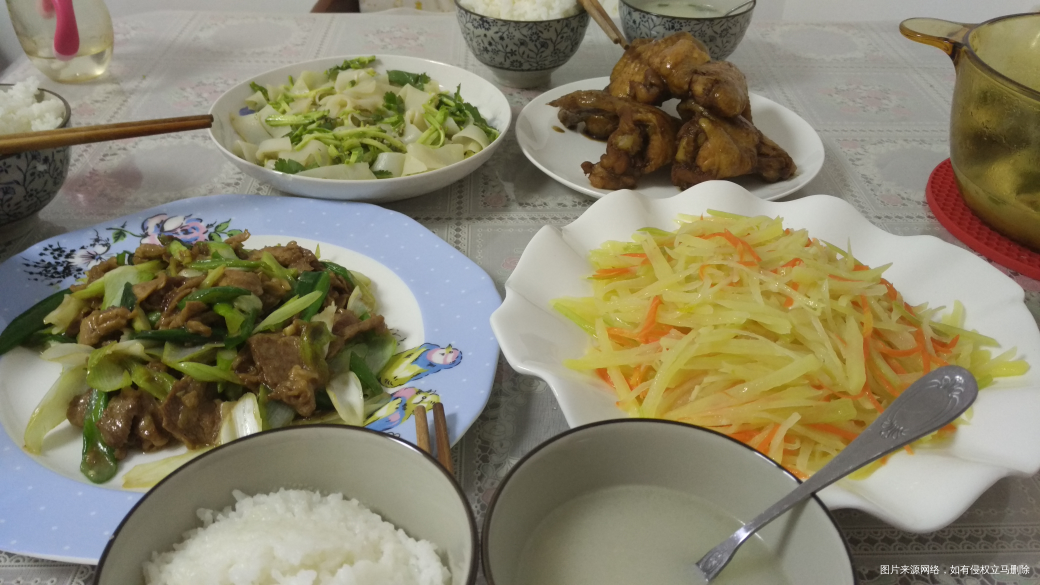 今天的晚饭,同志满意了