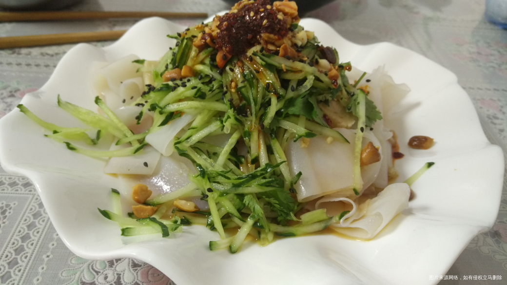 中午凉皮吃起,越做越好了