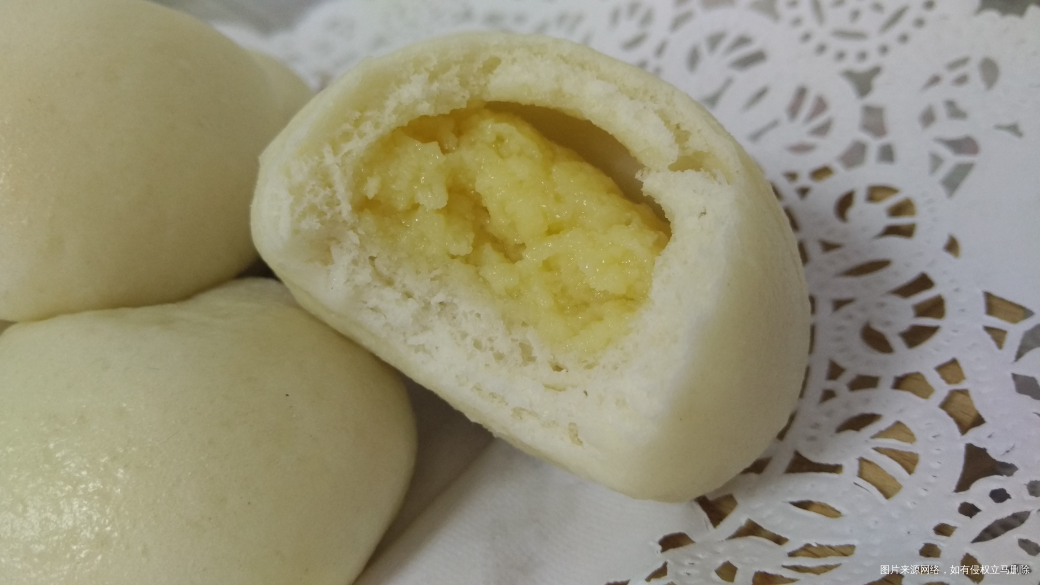 做了轻芝士蛋糕和奶黄包