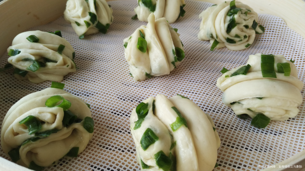 葱花小卷,做了两锅,留早餐吃