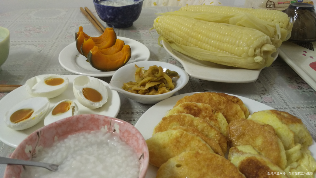 早饭来了,起晚了,翻冰箱