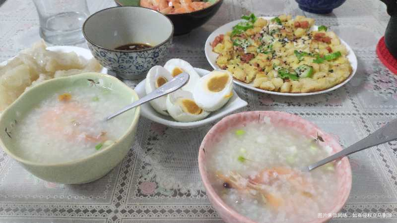 中午和晚上太热了,就早上吃好点