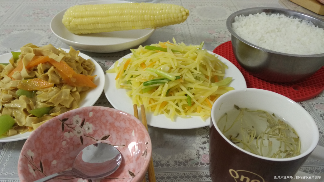 今天的午饭,我自己一个人吃