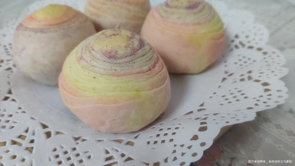 彩虹酥,螺旋酥,第一次做