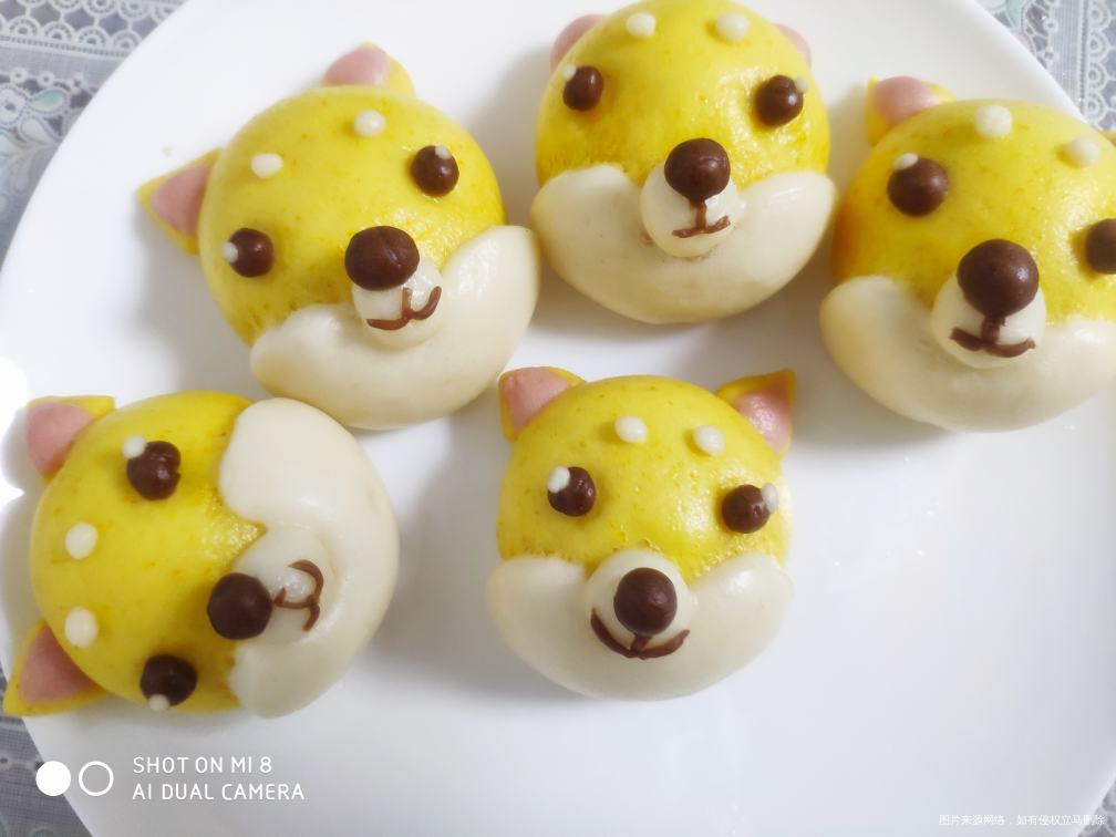 超萌的柴犬立体小馒头