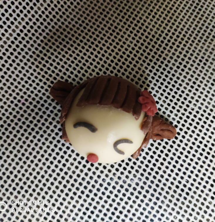 今天给孩子做的小娃娃馒头