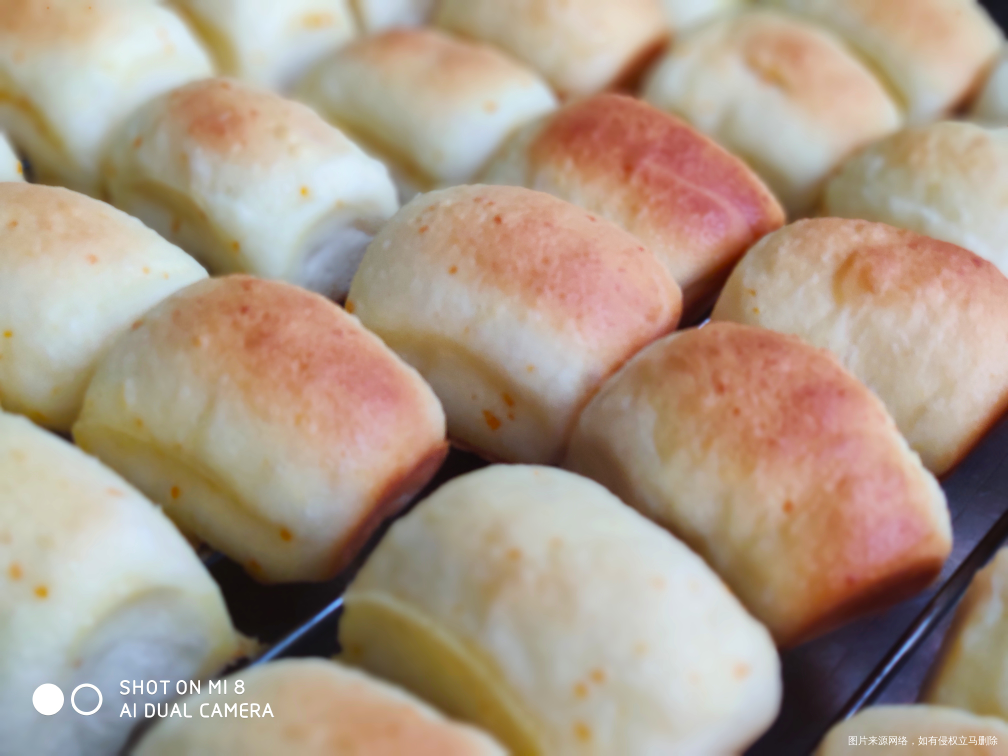 香橙法式软面包,用了五六了小时才做好