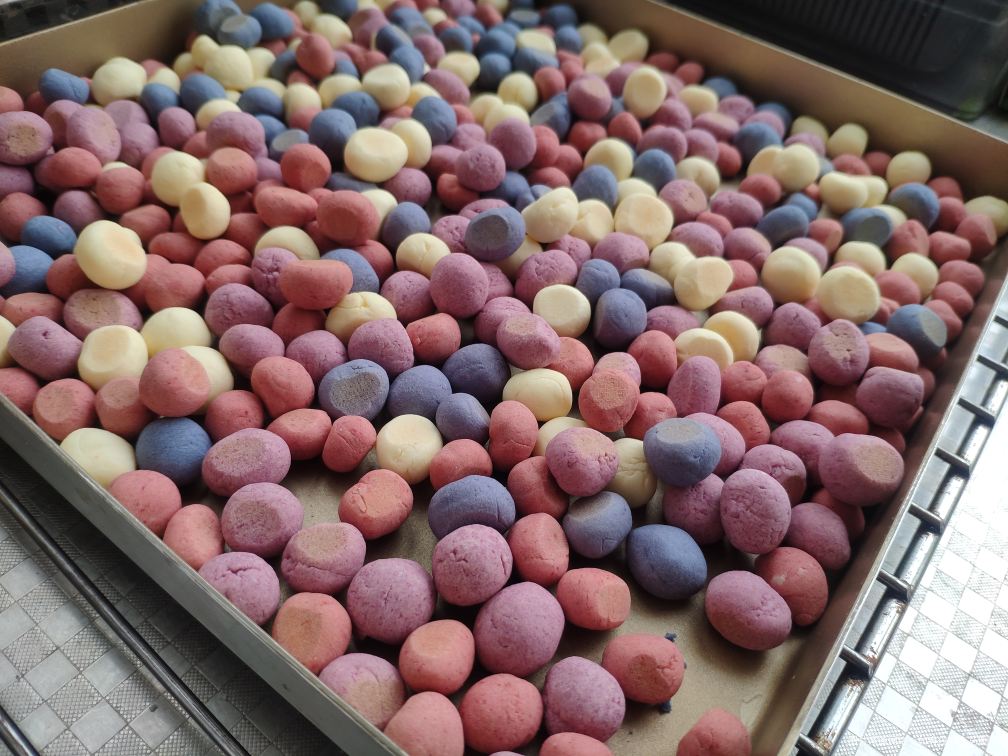 果蔬小奶豆,搓球好累啊