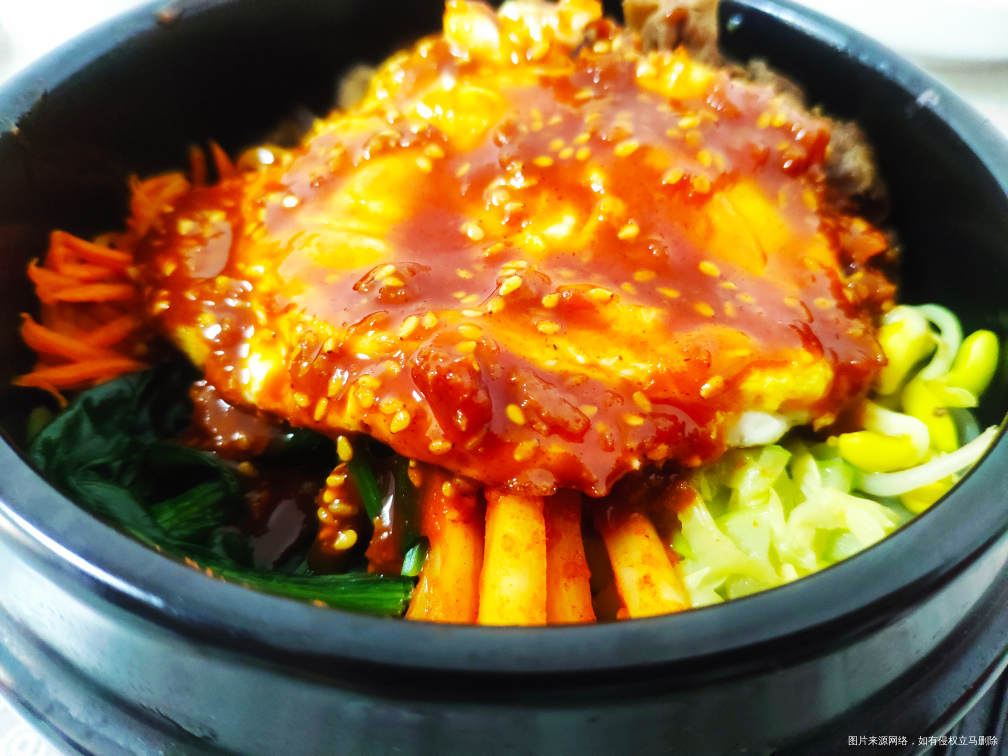 今天中午吃的是石锅拌饭