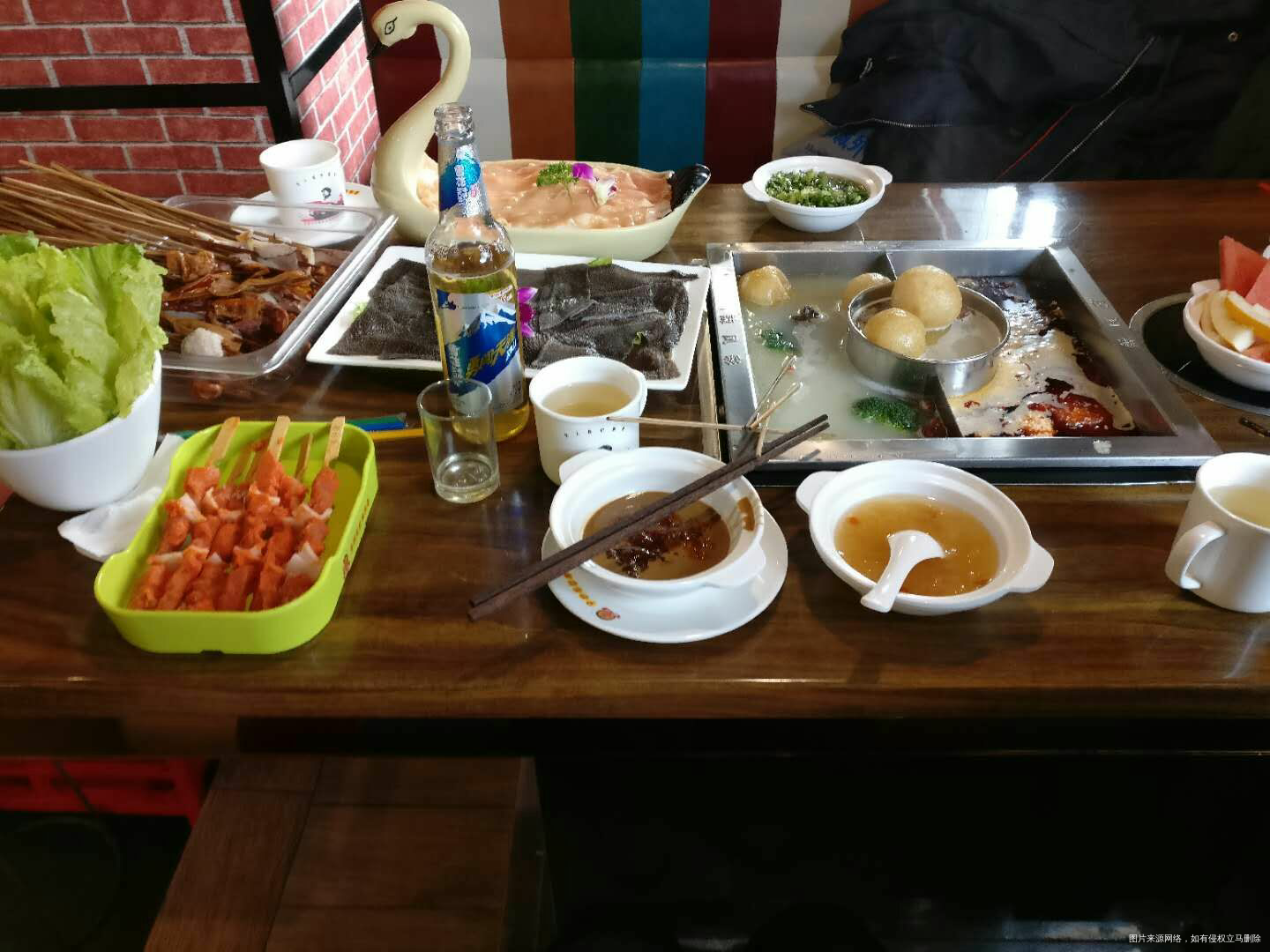 今天的圣诞餐,成都串串