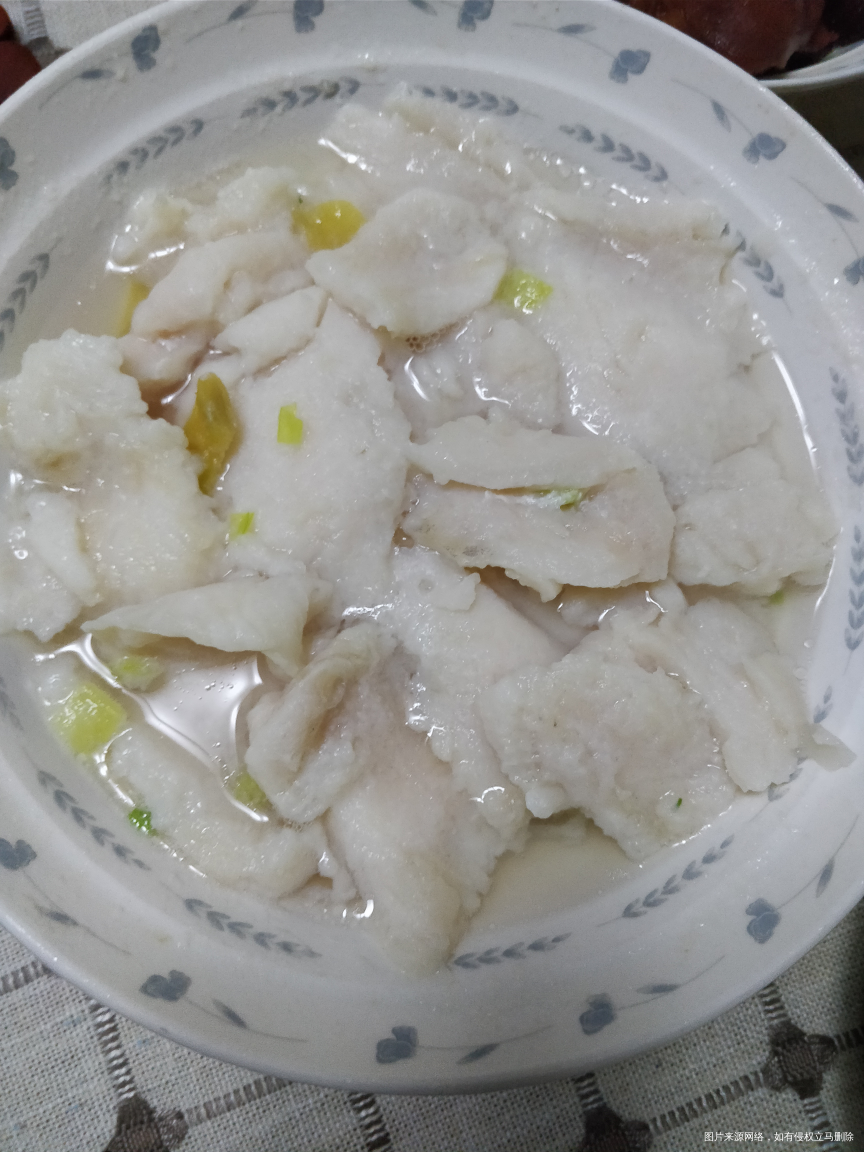 清蒸巴沙鱼片,感觉口感不喜欢,比较粗