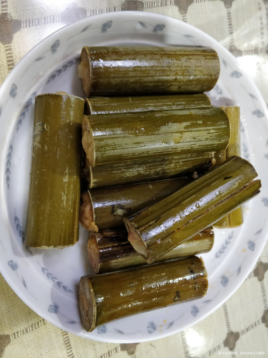 老公要竹筒饭,买的生的蒸熟了