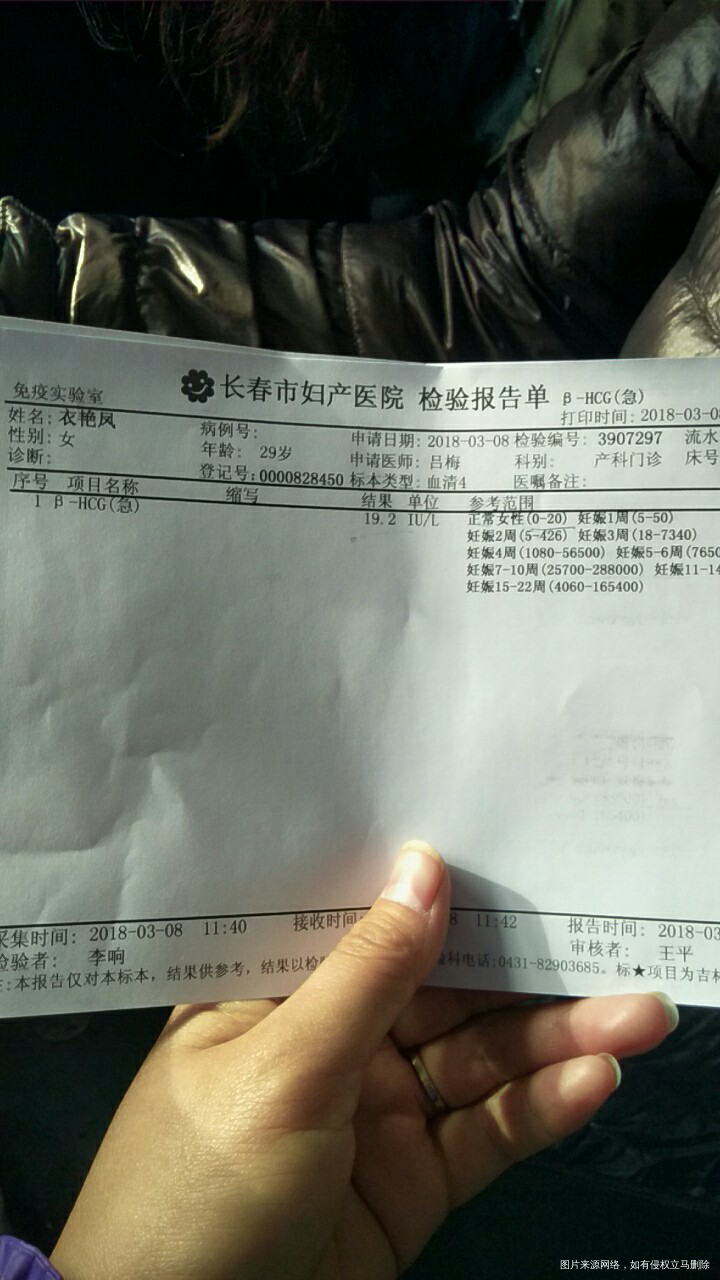 帮我看看是否怀孕啊!是不是没怀孕