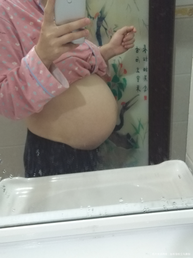 孕35+4。今天去了个产检