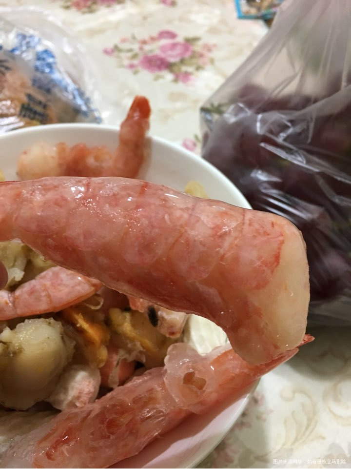 昨天婆婆来了我给他买了进口大虾