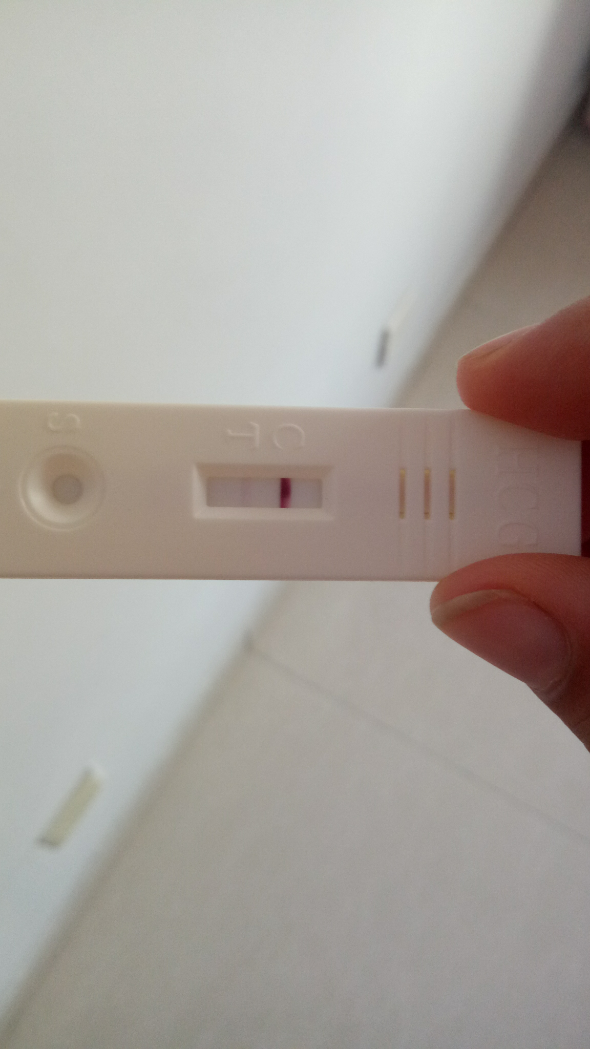 但没来,排卵的第十二天早晨测的早孕试纸,帮忙看看怀孕了么?