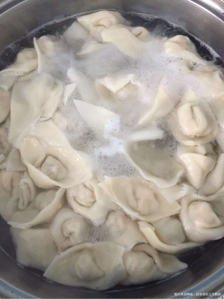 馄饨不会捏,最后还是包饺子了