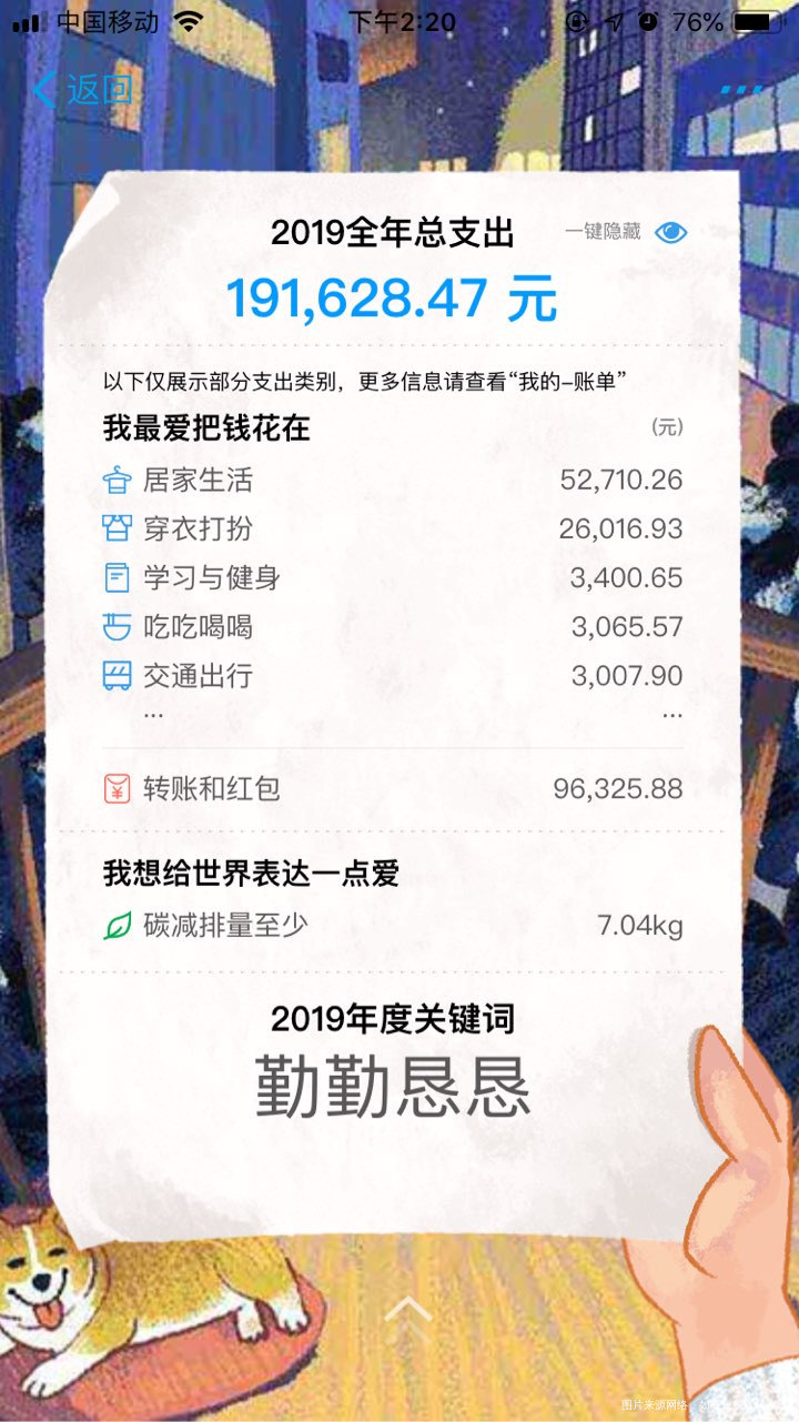 我这个账单太夸张了,吓人