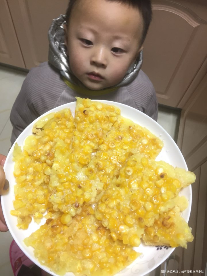 第一次玉米烙,还好还好