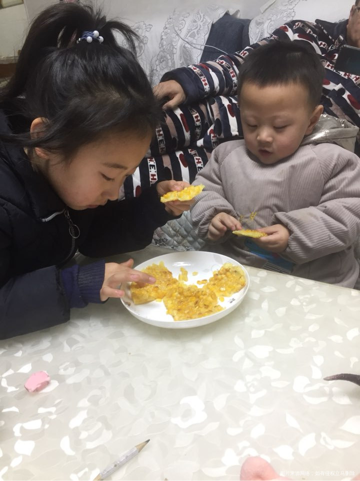 第一次玉米烙,还好还好