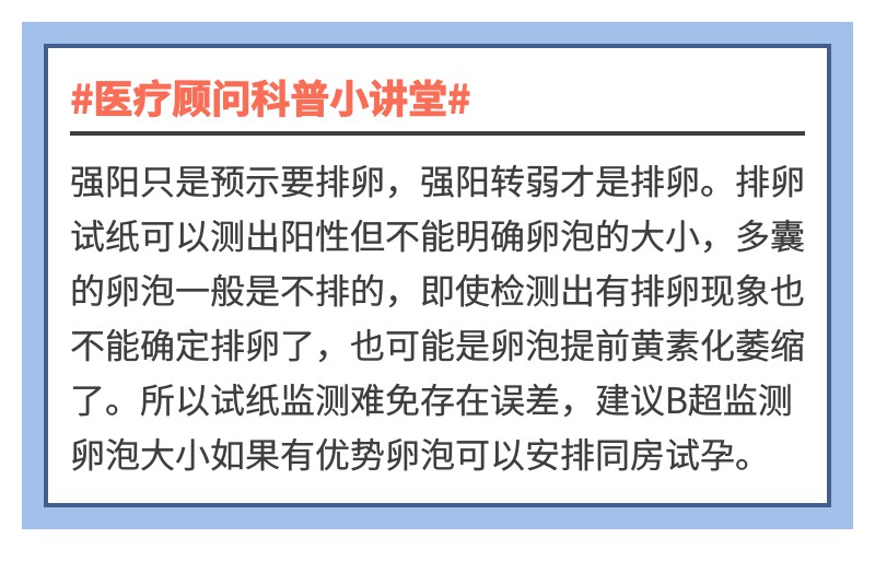 多囊用排卵试纸测出的强阳能让我们受孕吗？看看医疗顾问怎么说~