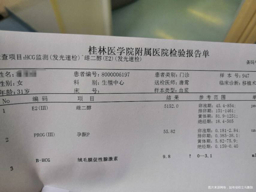 你好我12号移植了两个囊胚一个3bb一个5c