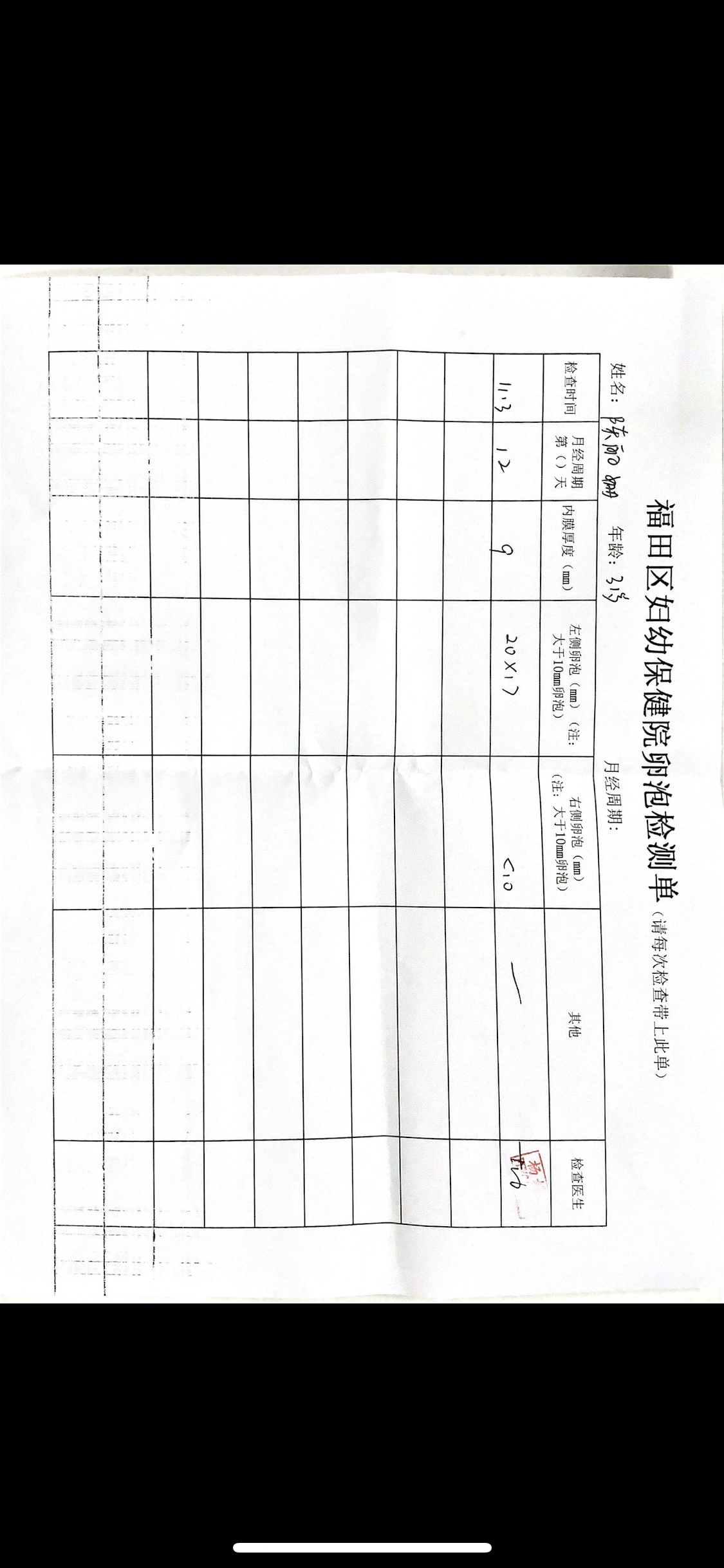 31岁未婚月经周期28天时长4天10月23日