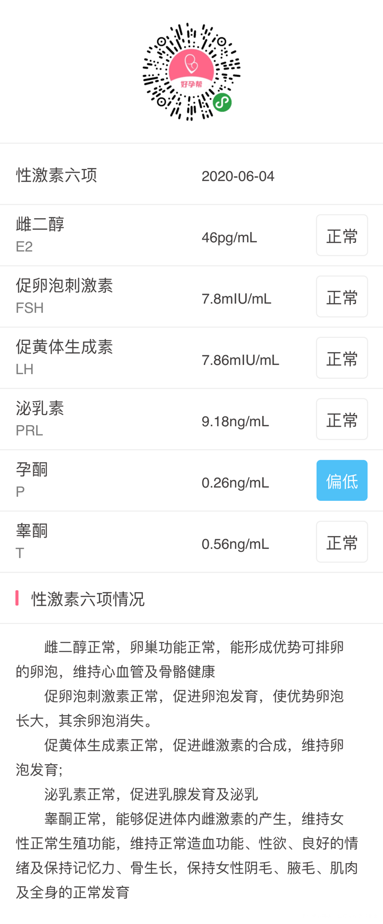 接下来应该怎么办这是月经第三天的性激素六项检