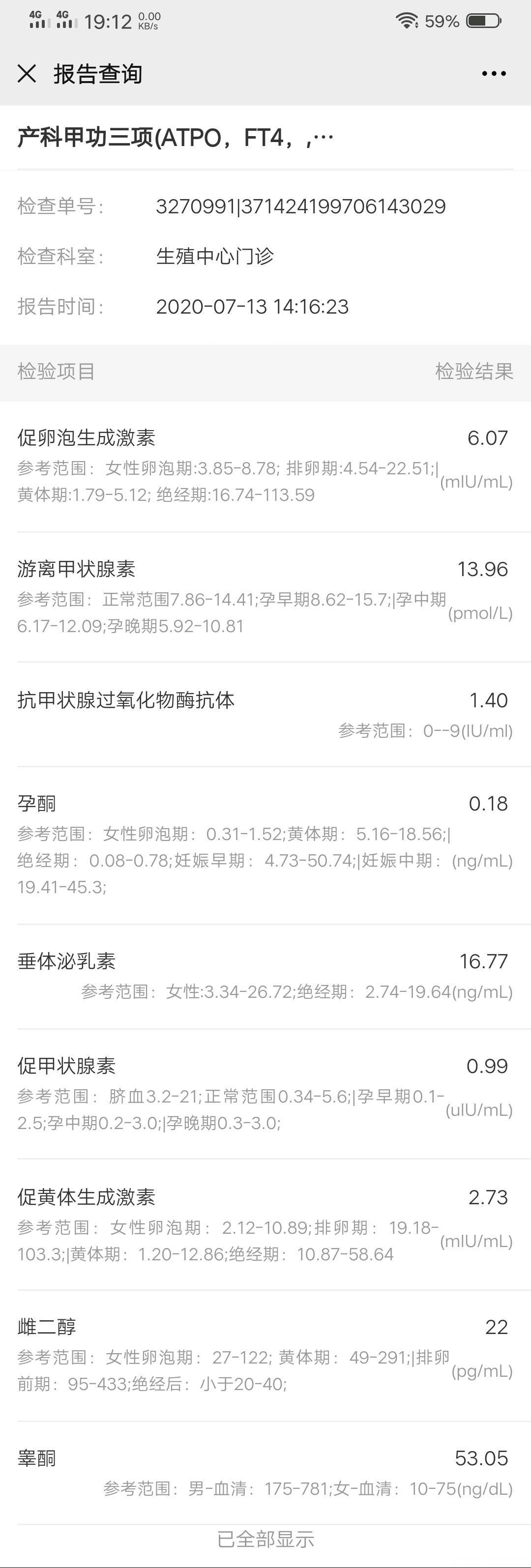 这是月经第二天测的看一下有什么问题