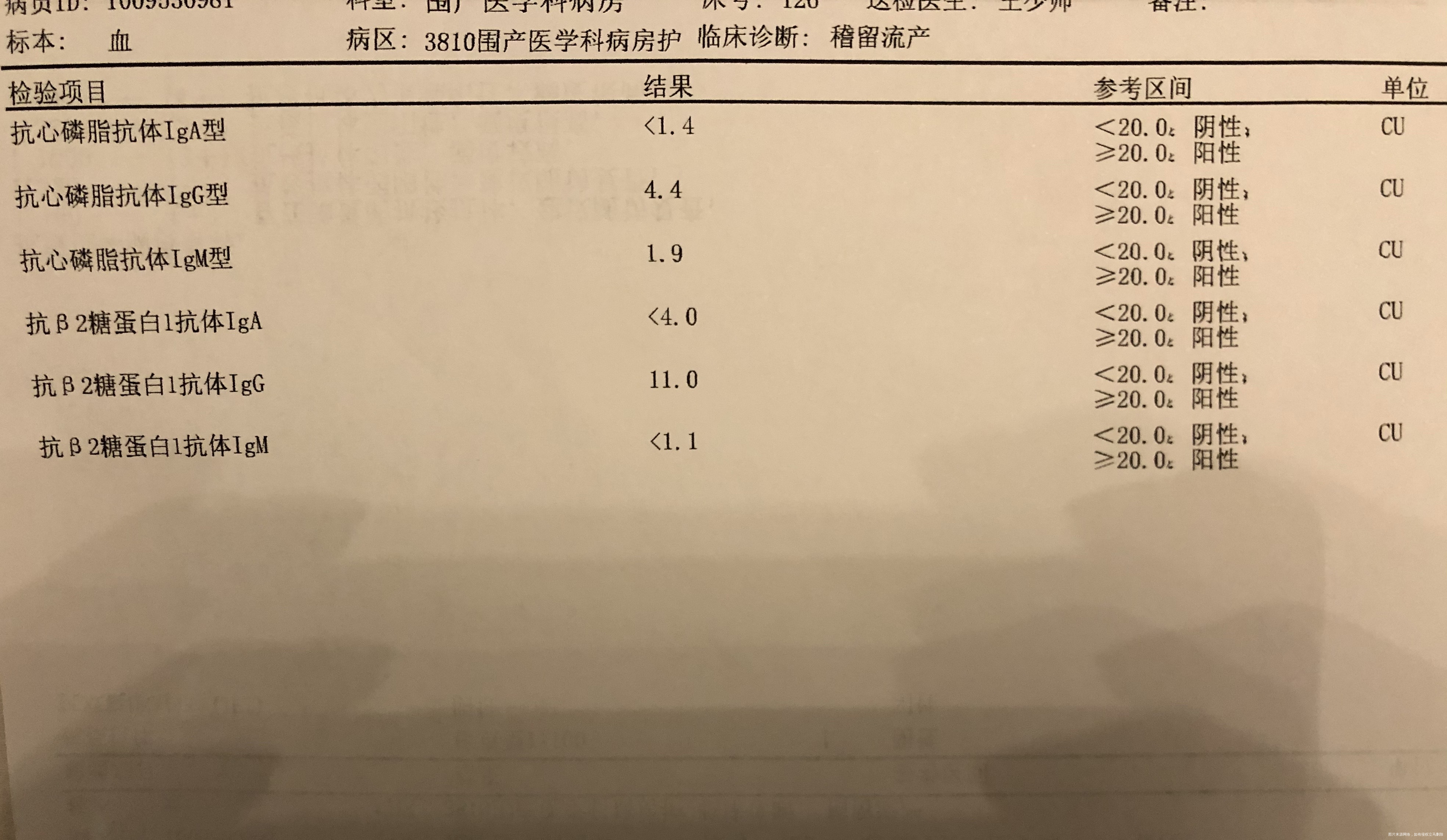 女28岁2019年7月怀孕生化2020年5月