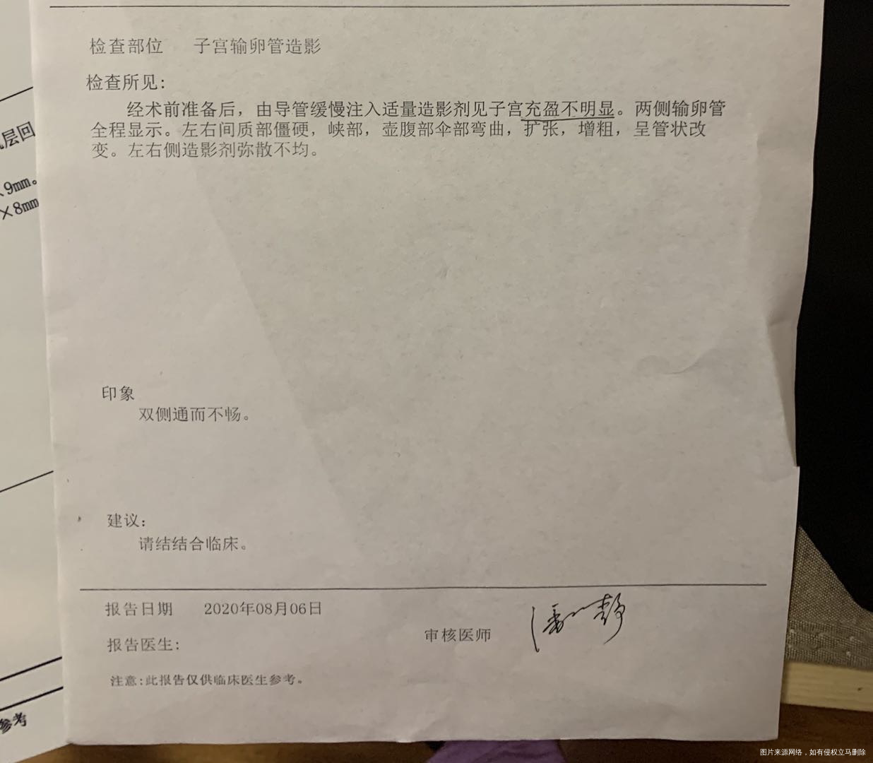 请问一下我这样情况输卵管算严重的嘛我没怀过孕