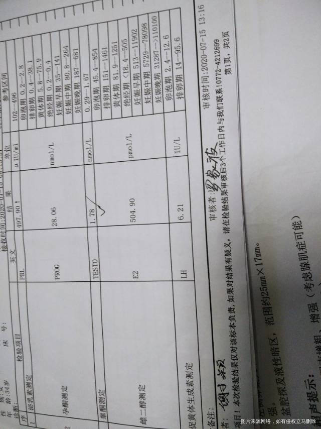 6月1号最后一次月经7月15号去医院做了检查