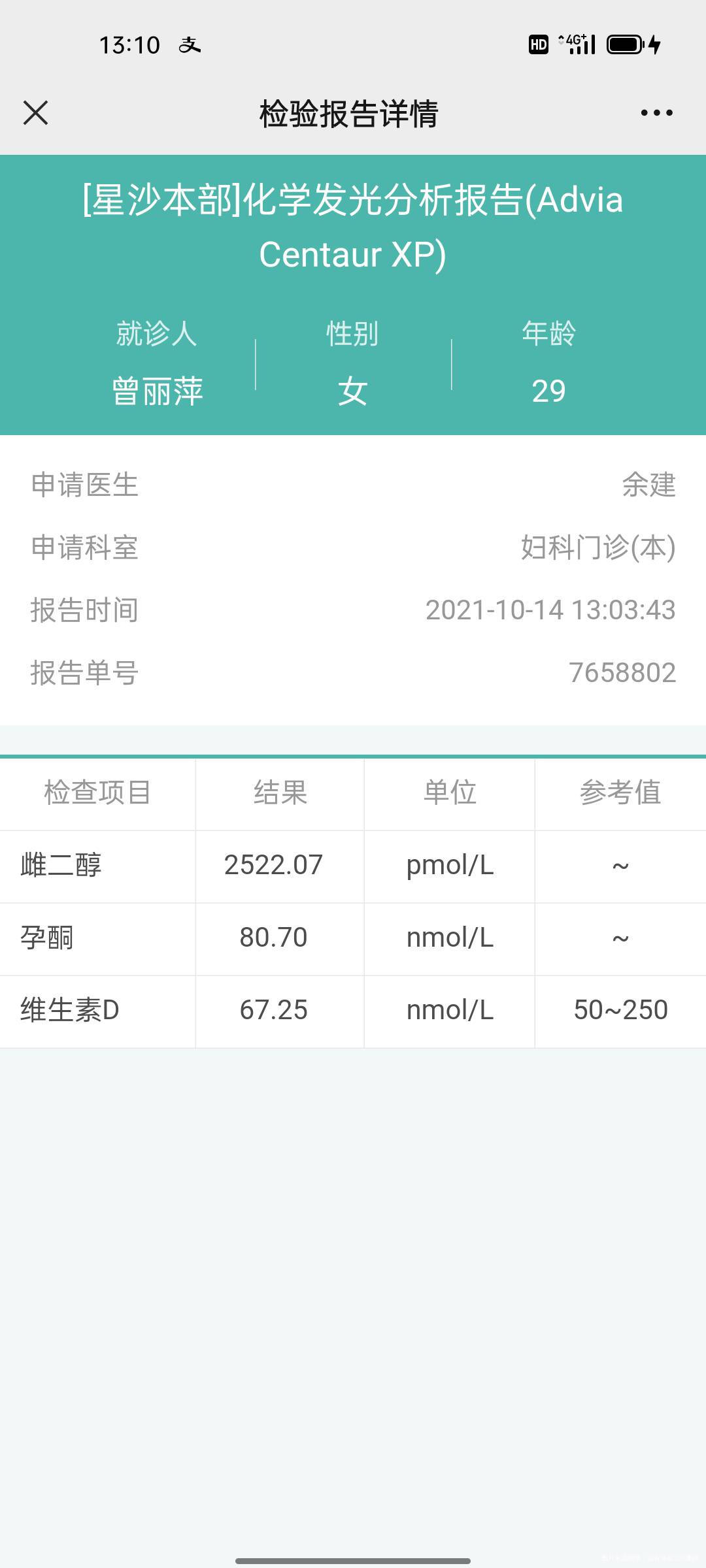 hcg上万后隔天只增长了4225正常嘛